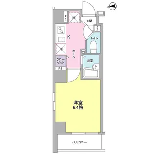 AYロッソ浅草橋【4階】の間取り