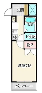 1Kの間取り画像