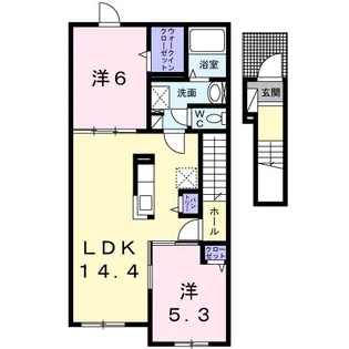 プリエール【2階】の間取り