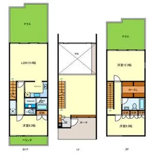 大阪府豊中市上野坂1【マンション】の間取り