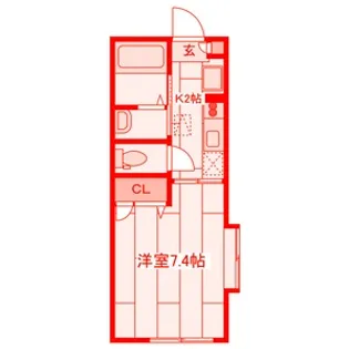 プラナスアヅマ【1階】の間取り
