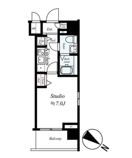 グランド・ガーラ横濱桜木町【11階】の間取り