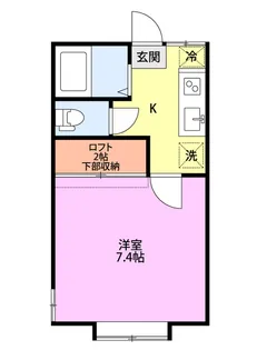 1Kの間取り画像