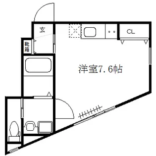 エスポワール真栄【1階】の間取り