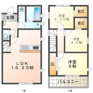 三重県鈴鹿市長太新町4【一戸建】の間取り