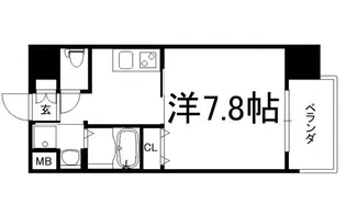 アール大阪リュクス【2階】の間取り