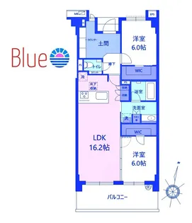 グランパレス茅ヶ崎東海岸【1階】の間取り