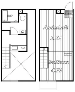 シャンティ道場北【2階】の間取り