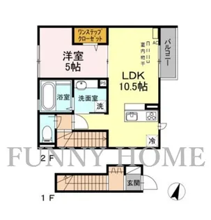 東京都目黒区中町2【アパート】の間取り