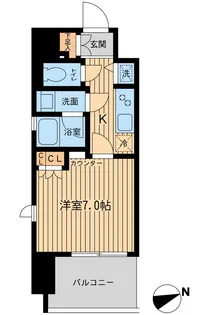 エルシア五反田【6階】の間取り