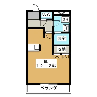 アクアライフエムズ【1階】の間取り