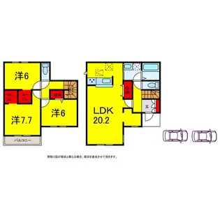 Sumaiーto四街道大日02【1階】の間取り