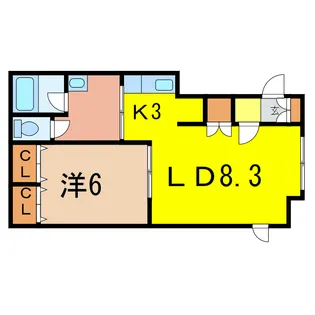 サクライハイムII【1階】の間取り