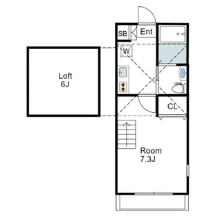 アリビオ武蔵新城【1階】の間取り