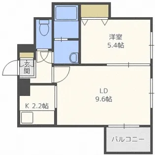 北海道札幌市中央区北四条西24【マンション】の間取り