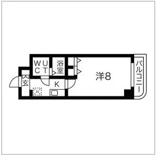 ドミール桜川【4階】の間取り