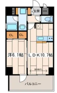 RALLY’S【9階】の間取り