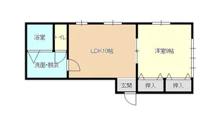 コーポライラック【1階】の間取り