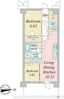 東京都武蔵野市境2【マンション】の間取り
