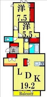 グランウェスト【2階】の間取り