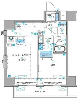 ジェノヴィア浅草IIIグリーンヴェール【8階】の間取り