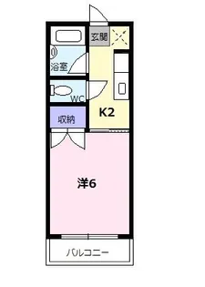 オレンジハウス【1階】の間取り