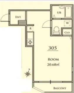 レジデンス本駒込【3階】の間取り