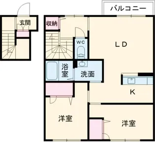 シャーメゾン レーベンA【2階】の間取り