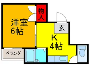 アンジェラス久永【4階】の間取り