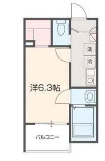 MELDIA幕張【1階】の間取り