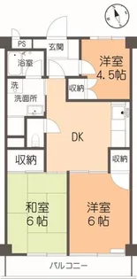 エミネント小手指【3階】の間取り