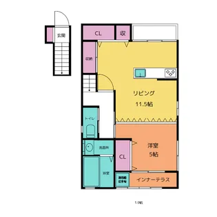 シャイン秦野【2階】の間取り