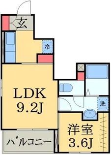 カーム・ハイツ【1階】の間取り