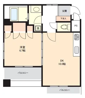 メゾンエスポワール【4階】の間取り