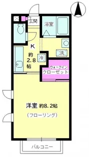 メゾン ド フォンティーヌ・B棟【1階】の間取り