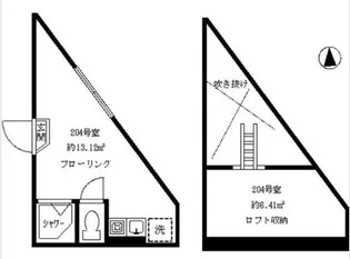 フェリスシャイニー(フェリスシャイニー)【2階】の間取り