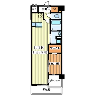 COCO MARINI【5階】の間取り