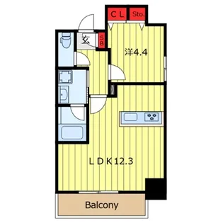 アーバンパーク日暮里【4階】の間取り