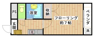 カレッジコート【1階】の間取り