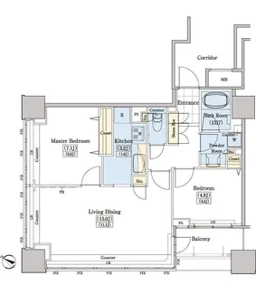 レジディアタワー上池袋(タワー棟)【10階】の間取り