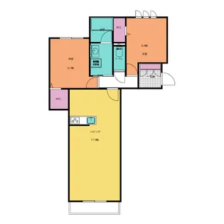 リオリエント大垣西【1階】の間取り