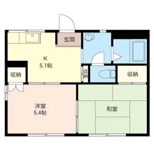 コーポパル【1階】の間取り