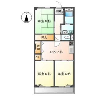 ロイヤルヒルズ嵯峨【2階】の間取り