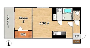 D-roomグレース西院【2階】の間取り