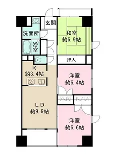SHフラット【2階】の間取り