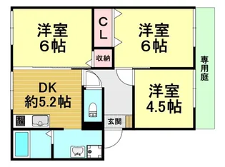 イマハイツA棟【1階】の間取り