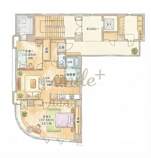 アルバ鹿田町(SKビル)【3階】の間取り