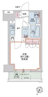 HTアジール芝浦【3階】の間取り
