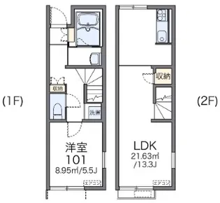 レオネクストコッリーナみなみ野の間取り