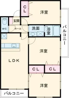 スカイピア【2階】の間取り